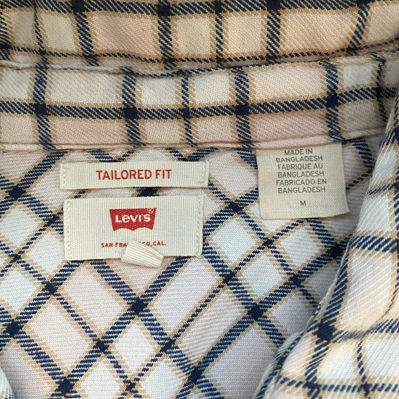 Levi’s Tailored Fit Long Sleeve Snap Plaid - Picture 3 of 6